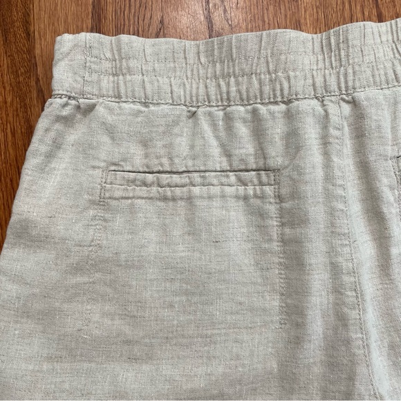 Athleta Voyager Linen Shorts 6” inseam in Beige size 14 - Picture 9 of 12